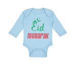 Long Sleeve Bodysuit Baby Eid Mubarak Arabic Boy & Girl Clothes Cotton - Cute Rascals