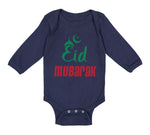 Long Sleeve Bodysuit Baby Eid Mubarak Arabic Boy & Girl Clothes Cotton - Cute Rascals