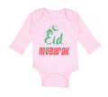 Long Sleeve Bodysuit Baby Eid Mubarak Arabic Boy & Girl Clothes Cotton