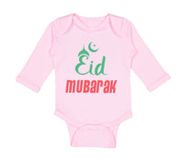 Long Sleeve Bodysuit Baby Eid Mubarak Arabic Boy & Girl Clothes Cotton - Cute Rascals