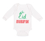 Long Sleeve Bodysuit Baby Eid Mubarak Arabic Boy & Girl Clothes Cotton - Cute Rascals