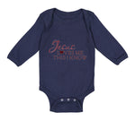 Long Sleeve Bodysuit Baby Jesus Loves Me This I Know Christian Jesus God Style B