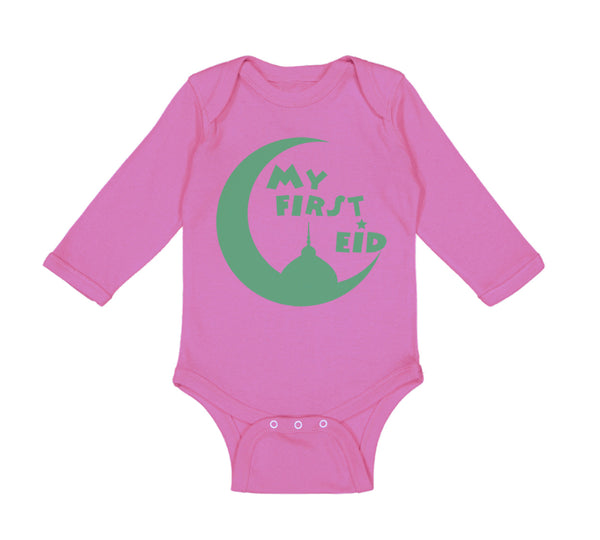 Long Sleeve Bodysuit Baby My First Eid Arabic Boy & Girl Clothes Cotton