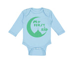 Long Sleeve Bodysuit Baby My First Eid Arabic Boy & Girl Clothes Cotton