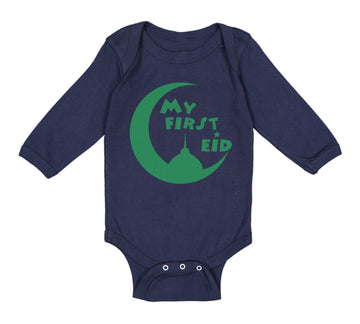 Long Sleeve Bodysuit Baby My First Eid Arabic Boy & Girl Clothes Cotton