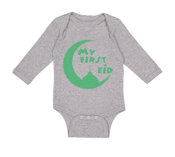 Long Sleeve Bodysuit Baby My First Eid Arabic Boy & Girl Clothes Cotton