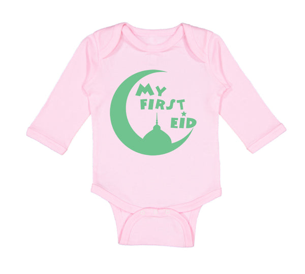 Long Sleeve Bodysuit Baby My First Eid Arabic Boy & Girl Clothes Cotton