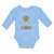 Long Sleeve Bodysuit Baby Lions Wild Animal Standing with Rugby Ball Sport