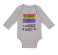 Long Sleeve Bodysuit Baby I Love My Lesbian Aunt with Gay Flag Lgbtq B Cotton