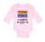 Long Sleeve Bodysuit Baby I Love My Lesbian Aunt with Gay Flag Lgbtq B Cotton