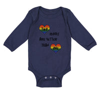 Long Sleeve Bodysuit Baby 2 Moms Are Better than 1 Mom Mothers Cotton - Cute Rascals