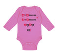 Long Sleeve Bodysuit Baby My Grandma and My Grandpa Love Me! Grandparents Cotton