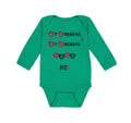 Long Sleeve Bodysuit Baby My Grandma and My Grandpa Love Me! Grandparents Cotton