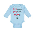 Long Sleeve Bodysuit Baby My Grandma and My Grandpa Love Me! Grandparents Cotton