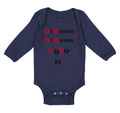 Long Sleeve Bodysuit Baby My Grandma and My Grandpa Love Me! Grandparents Cotton