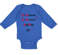 Long Sleeve Bodysuit Baby My Grandma and My Grandpa Love Me! Grandparents Cotton