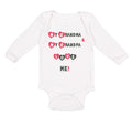 Long Sleeve Bodysuit Baby My Grandma and My Grandpa Love Me! Grandparents Cotton