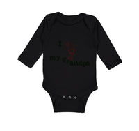 Long Sleeve Bodysuit Baby Grandpa Cute Boy Heart Balloon Grandfather Cotton - Cute Rascals