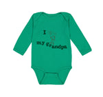 Long Sleeve Bodysuit Baby Grandpa Cute Boy Heart Balloon Grandfather Cotton - Cute Rascals