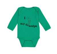 Long Sleeve Bodysuit Baby Grandpa Cute Boy Heart Balloon Grandfather Cotton - Cute Rascals