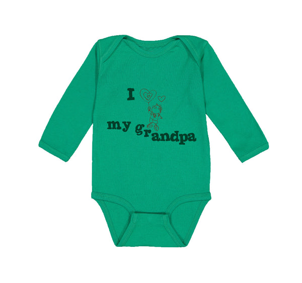 Long Sleeve Bodysuit Baby Grandpa Cute Boy Heart Balloon Grandfather Cotton - Cute Rascals