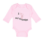 Long Sleeve Bodysuit Baby Grandpa Cute Boy Heart Balloon Grandfather Cotton - Cute Rascals