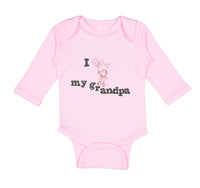 Long Sleeve Bodysuit Baby Grandpa Cute Boy Heart Balloon Grandfather Cotton - Cute Rascals