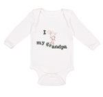 Long Sleeve Bodysuit Baby Grandpa Cute Boy Heart Balloon Grandfather Cotton - Cute Rascals