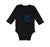 Long Sleeve Bodysuit Baby Officer Daddy Blue Badge Cop Enforcement Cotton
