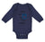 Long Sleeve Bodysuit Baby Officer Daddy Blue Badge Cop Enforcement Cotton