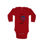 Long Sleeve Bodysuit Baby Officer Daddy Blue Badge Cop Enforcement Cotton