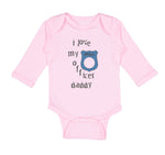 Long Sleeve Bodysuit Baby Officer Daddy Blue Badge Cop Enforcement Cotton