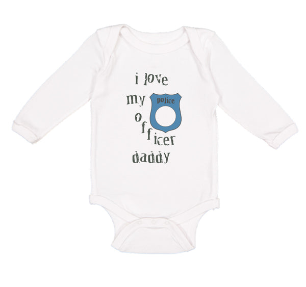 Love Police Officer Daddy Blue Badge Cop Law Enforcement