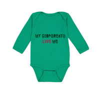 Long Sleeve Bodysuit Baby My Godparents Love Me B Boy & Girl Clothes Cotton