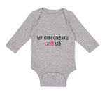 Long Sleeve Bodysuit Baby My Godparents Love Me B Boy & Girl Clothes Cotton