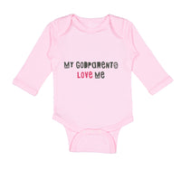 Long Sleeve Bodysuit Baby My Godparents Love Me B Boy & Girl Clothes Cotton