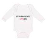 Long Sleeve Bodysuit Baby My Godparents Love Me B Boy & Girl Clothes Cotton