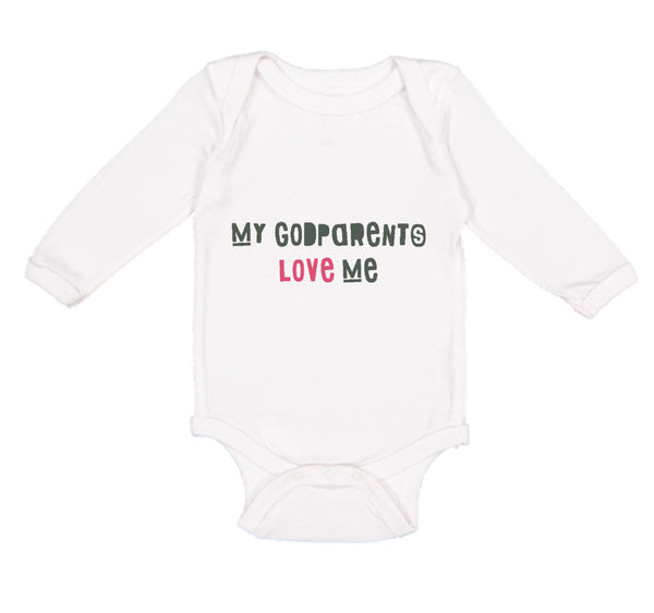 Long Sleeve Bodysuit Baby My Godparents Love Me B Boy & Girl Clothes Cotton