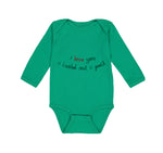 Long Sleeve Bodysuit Baby Black and Red I Love You Pushel and Beck Cotton - Cute Rascals