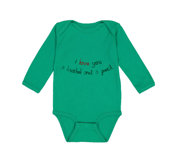 Long Sleeve Bodysuit Baby Black and Red I Love You Pushel and Beck Cotton - Cute Rascals