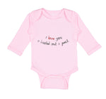 Long Sleeve Bodysuit Baby Black and Red I Love You Pushel and Beck Cotton - Cute Rascals