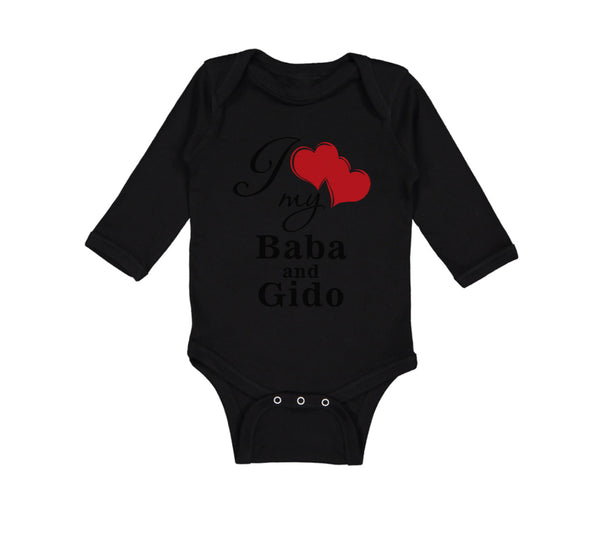 Long Sleeve Bodysuit Baby Love Baba & Gido Ukrainian Grandparents Grandparents