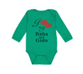 Long Sleeve Bodysuit Baby Love Baba & Gido Ukrainian Grandparents Grandparents