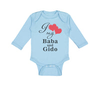 Long Sleeve Bodysuit Baby Love Baba & Gido Ukrainian Grandparents Grandparents