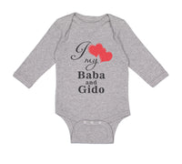 Long Sleeve Bodysuit Baby Love Baba & Gido Ukrainian Grandparents Grandparents