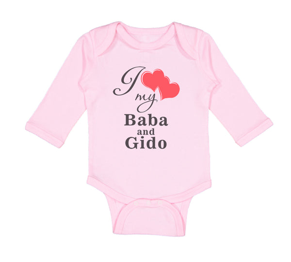 Long Sleeve Bodysuit Baby Love Baba & Gido Ukrainian Grandparents Grandparents