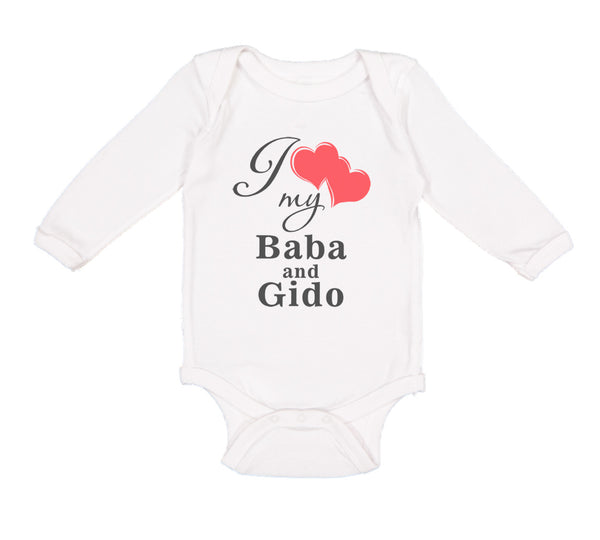 Long Sleeve Bodysuit Baby Love Baba & Gido Ukrainian Grandparents Grandparents