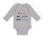 Long Sleeve Bodysuit Baby I Love My Mimi and Papa Grandparents Cotton