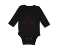 Long Sleeve Bodysuit Baby I Love My Pop Pop Grandparents Boy & Girl Clothes