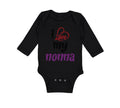 Long Sleeve Bodysuit Baby I Love My Nonna Style B Grandmother Grandma Cotton